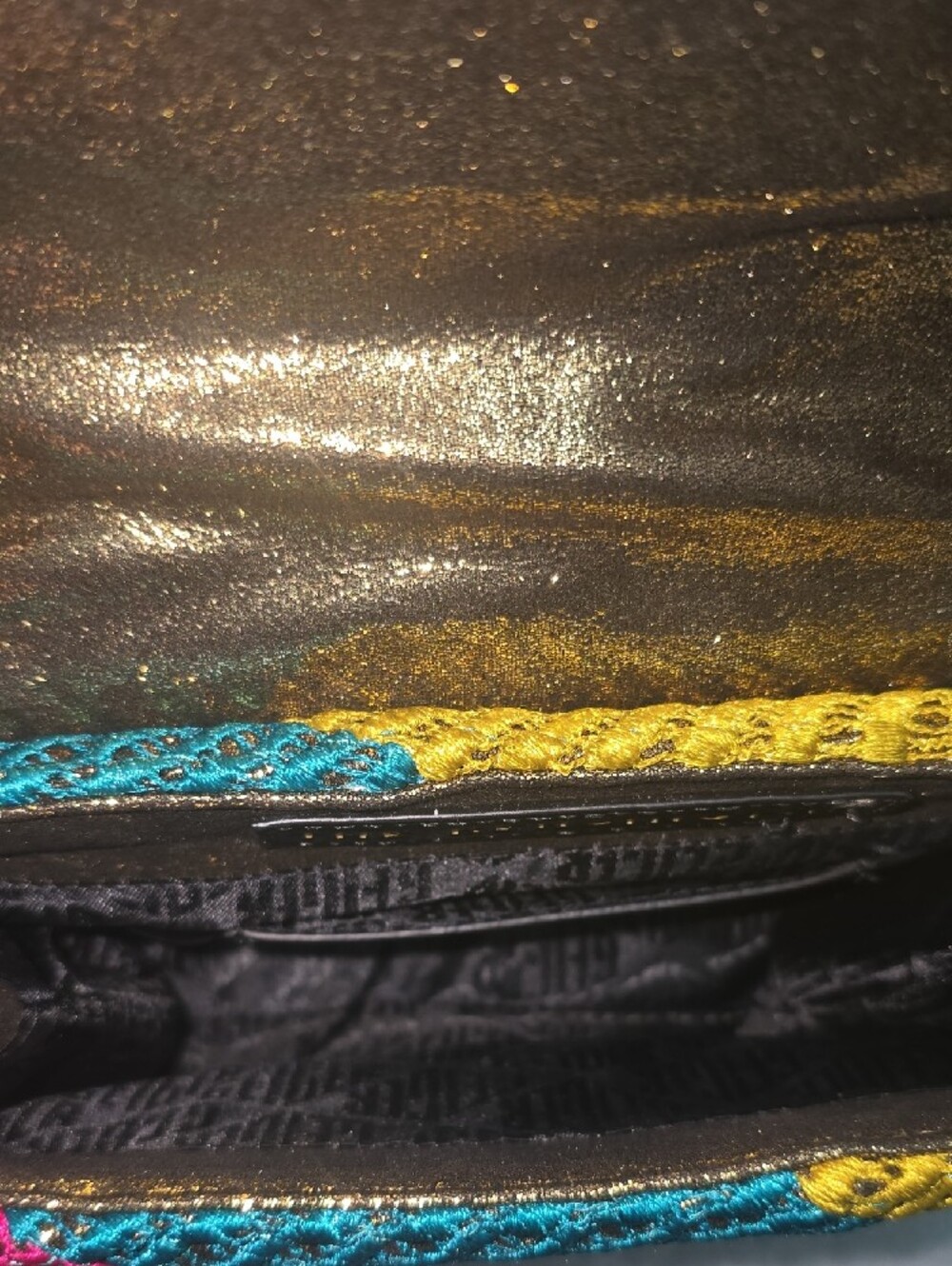 Kurt Geiger Multicolor Beaded Wave Crossbody - Pink Teal Yellow White - Picture 7 of 10